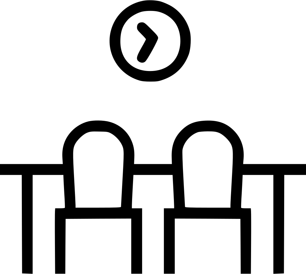 Table Clock Chair Dinner Furniture Home Comments - Scalable Vector Graphics Clipart (980x876), Png Download