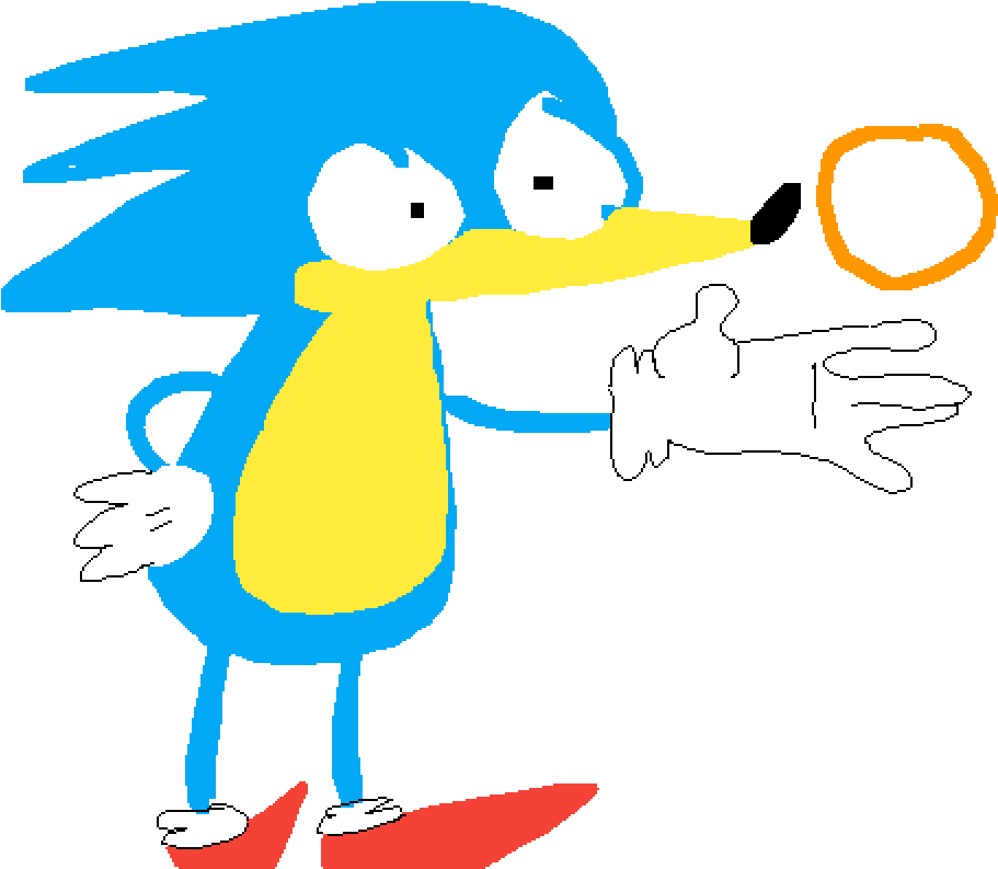 Sanic - Cartoon Clipart (1000x1000), Png Download