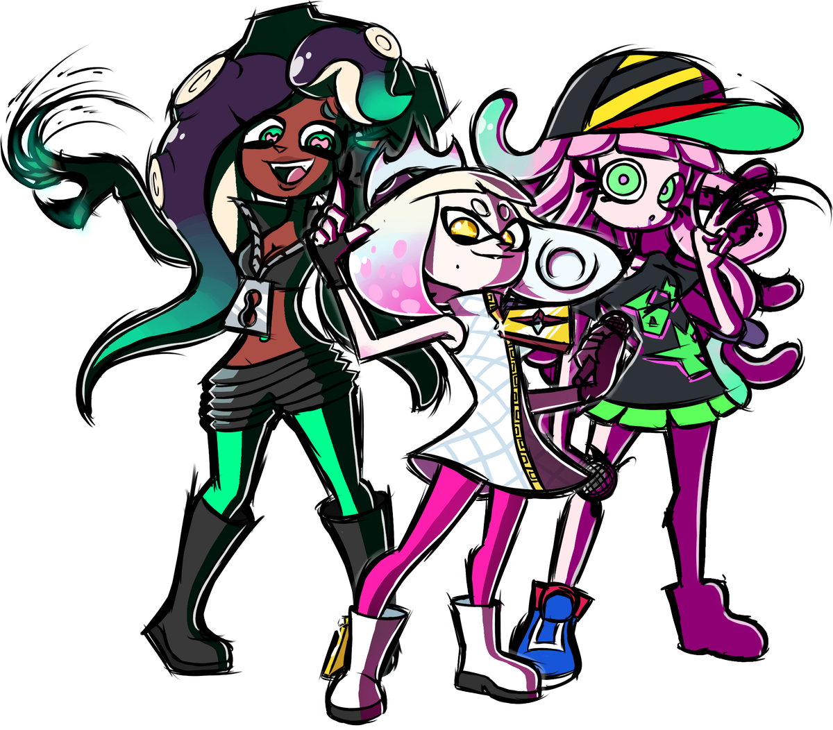 Dead Line - Glenna Splatoon Chirpy Chips Clipart (1200x1052), Png Download