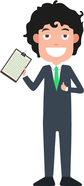 Businessman - Cartoon Clipart (419x756), Png Download