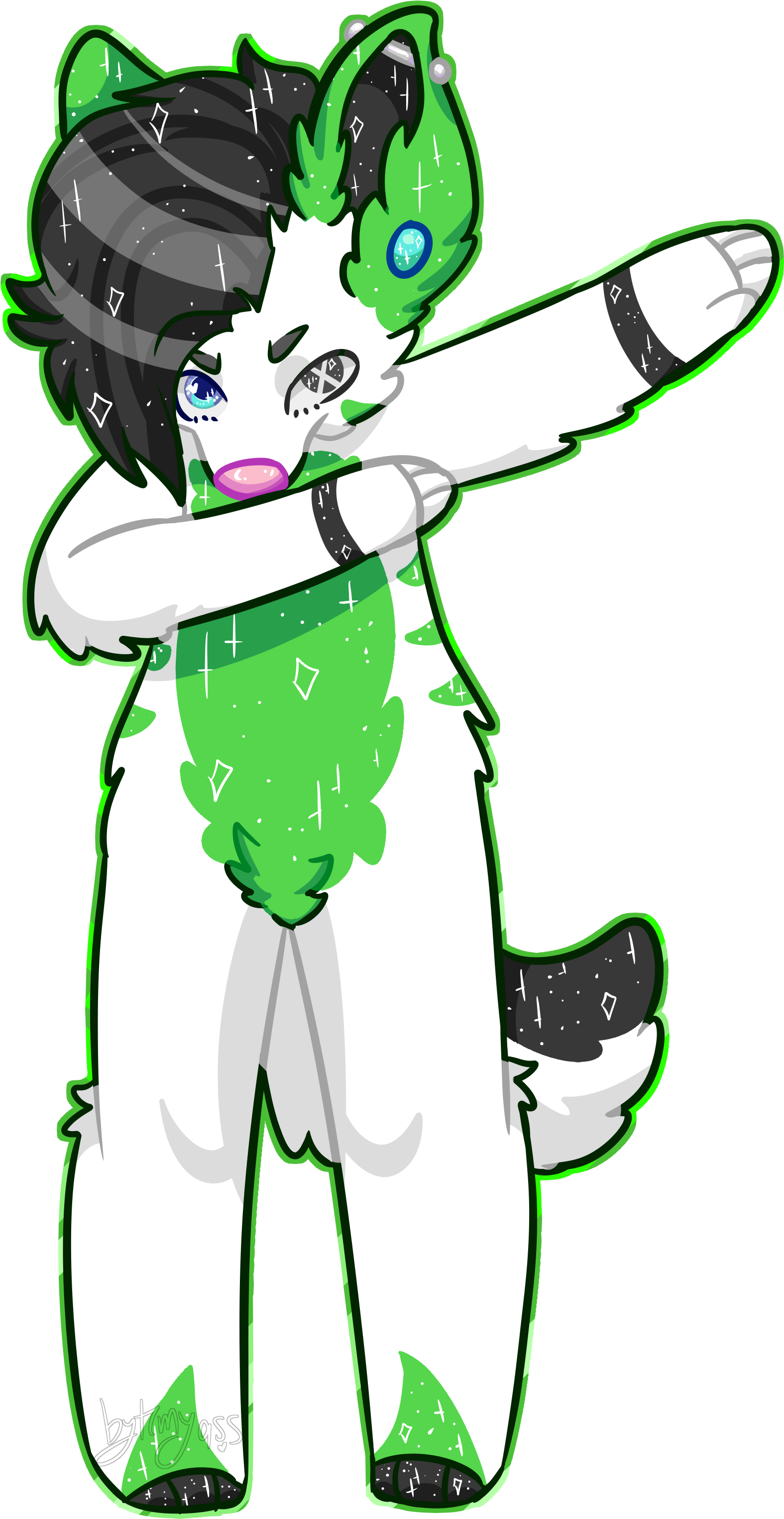 Forest Dabbing - Cartoon Clipart (2400x3200), Png Download