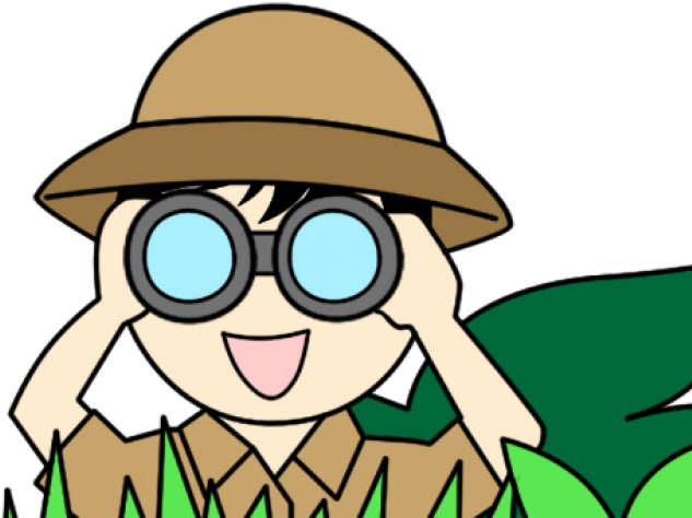 Kid With Binoculars Clipart - Png Download (640x480), Png Download