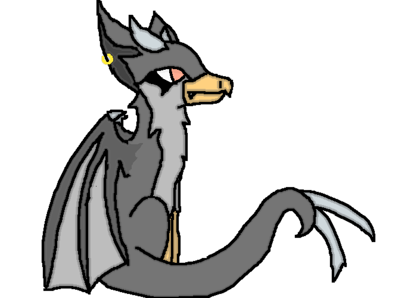 Dragon Griffin - Cartoon Clipart (1400x1000), Png Download