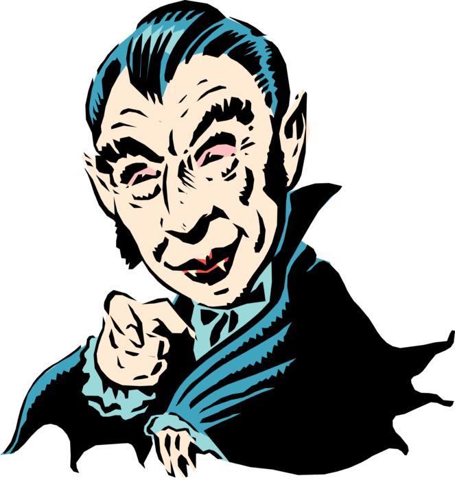 663 X 700 4 0 - Cartoon Vampire Clipart (663x700), Png Download