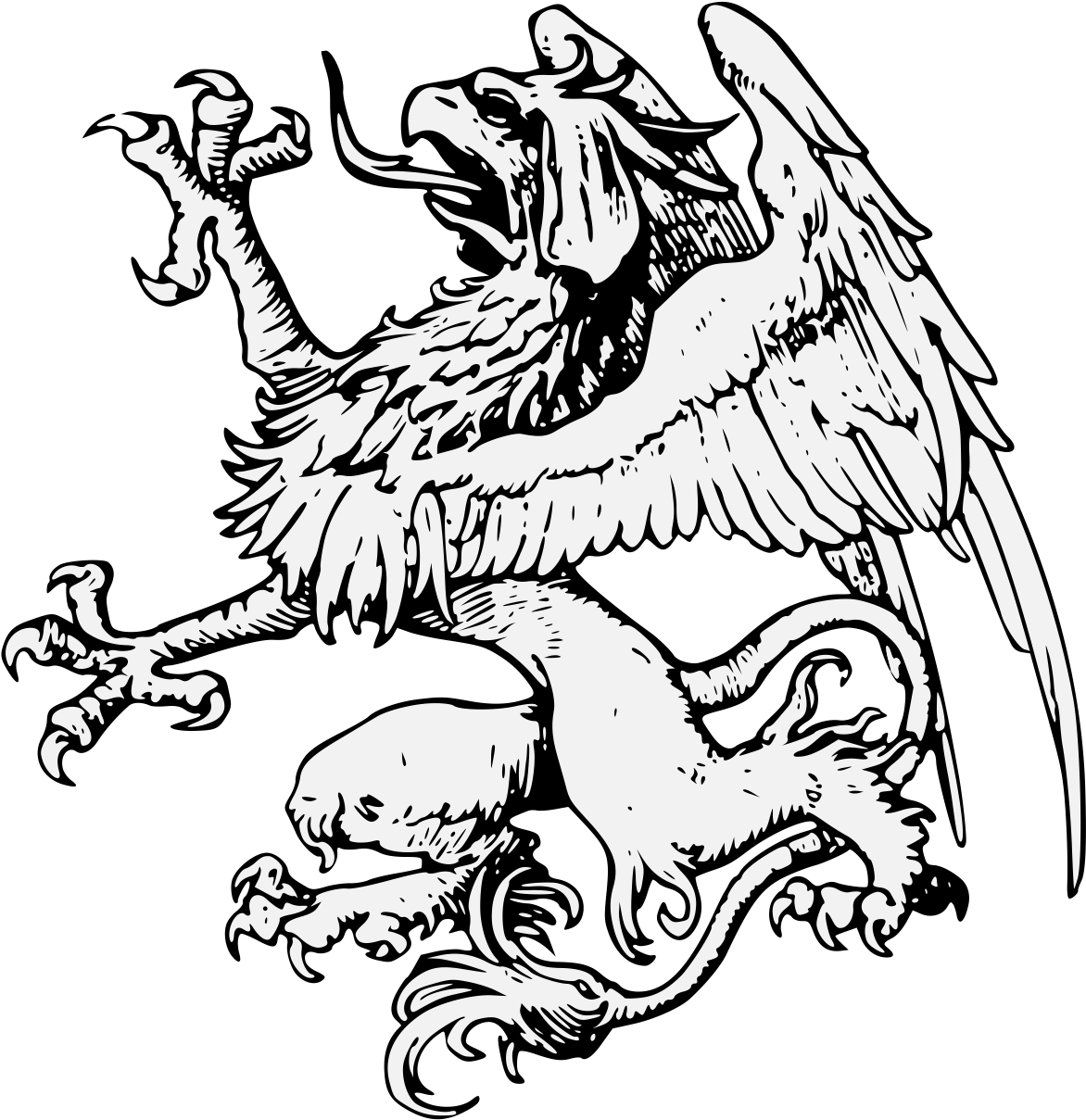 Pdf - German Griffin Clipart (1218x1239), Png Download