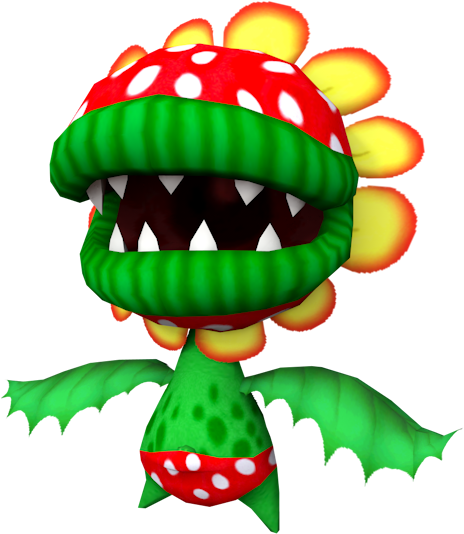 Download Zip Archive - Piranha Plant Mario Sunshine Clipart (750x650), Png Download