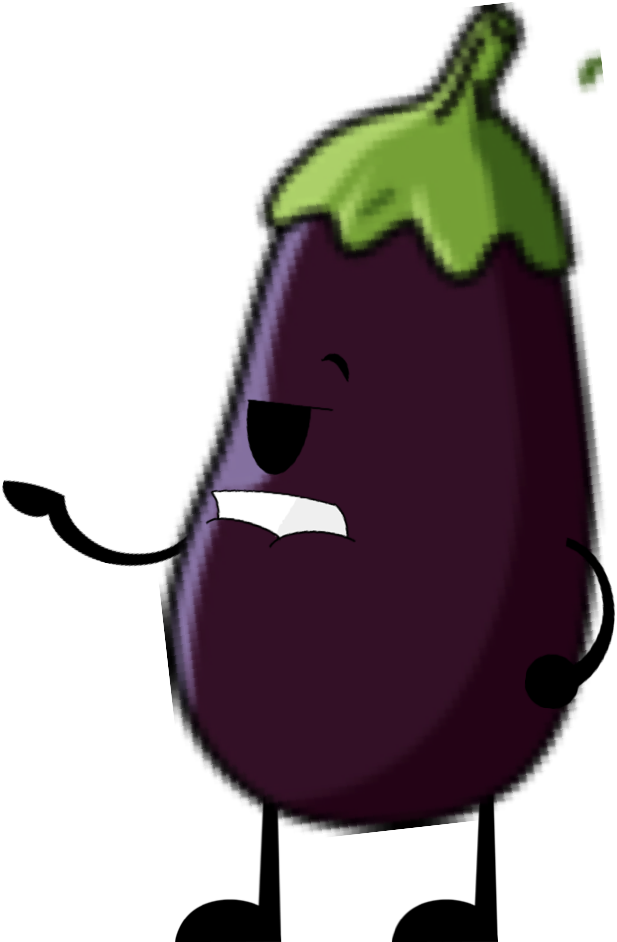 Eggplant - Eggplant Cartoon Clipart (695x951), Png Download