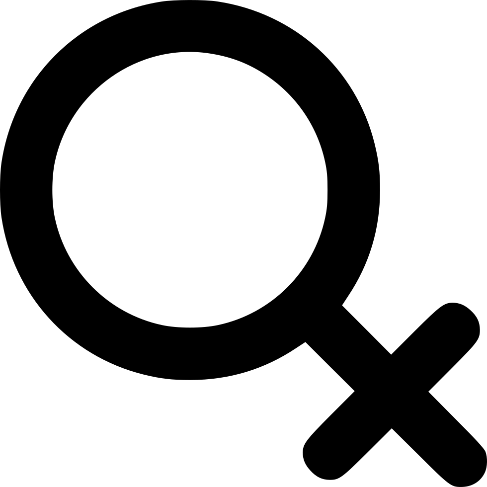 Female Girl Ladies Woman Sex Gender Comments - Magnifying Glass Icon Png Clipart (980x980), Png Download