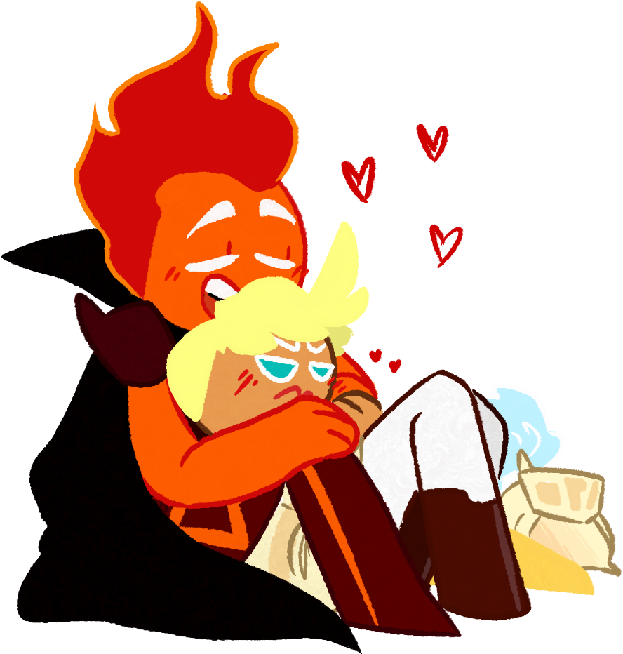 I Went A Little Too All Out On The Fireknight One So - Cartoon Clipart (1200x984), Png Download