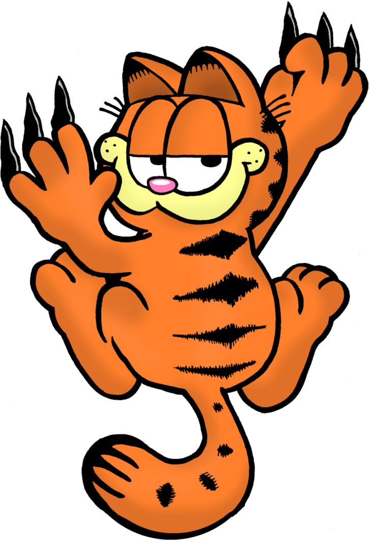 Garfield Clipart Avatar - Garfield Png Transparent Png (735x1087), Png Download