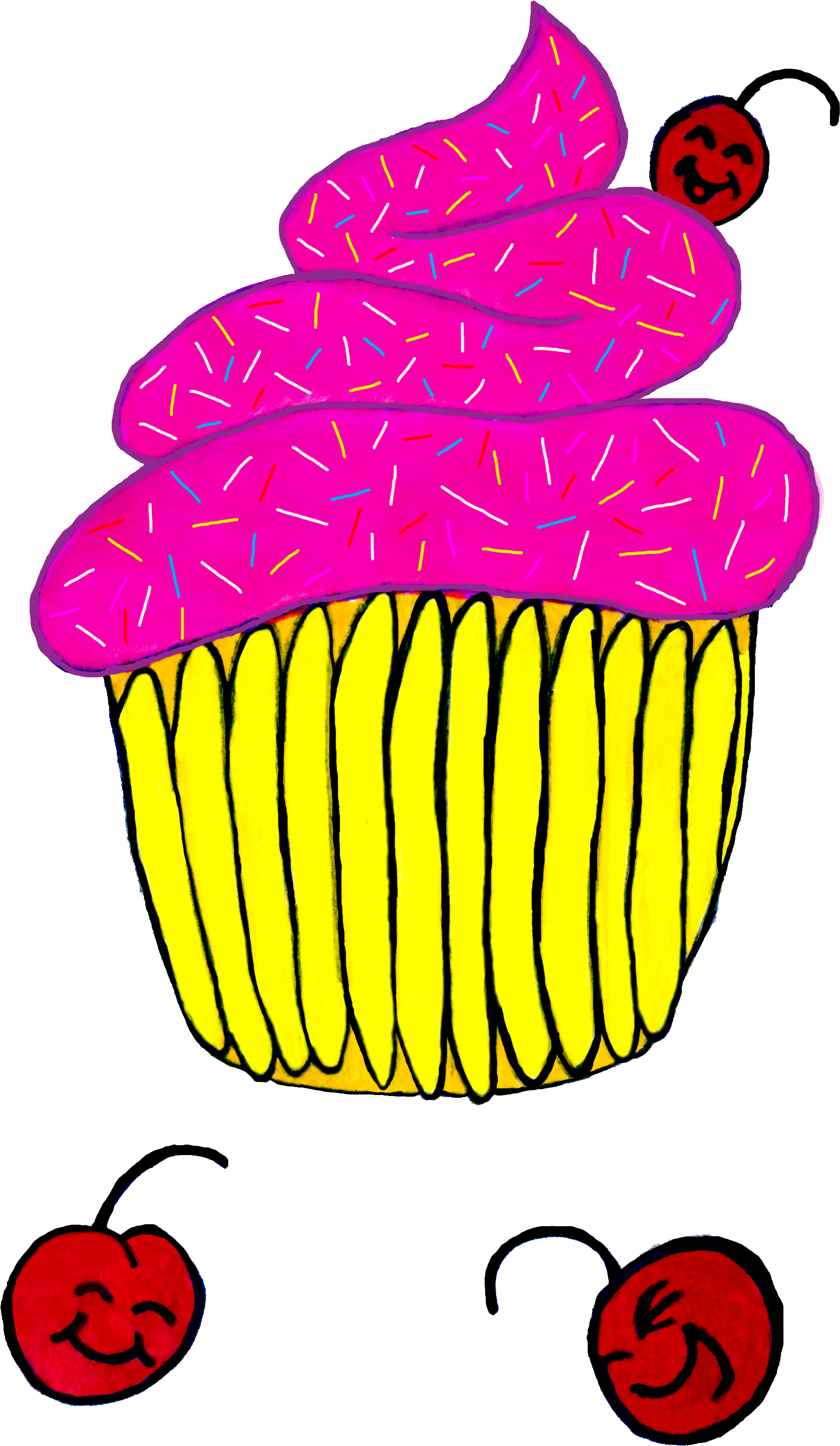 Cupcake Sprinkles Clipart (1804x2982), Png Download