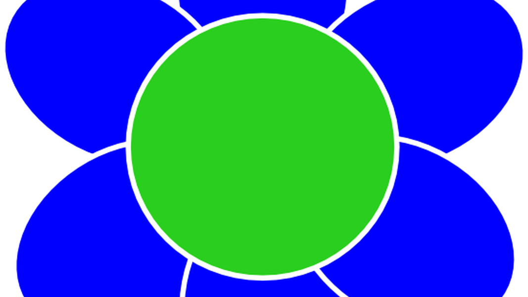 Blue Flower Clip Art - Clip Art - Png Download (1067x600), Png Download