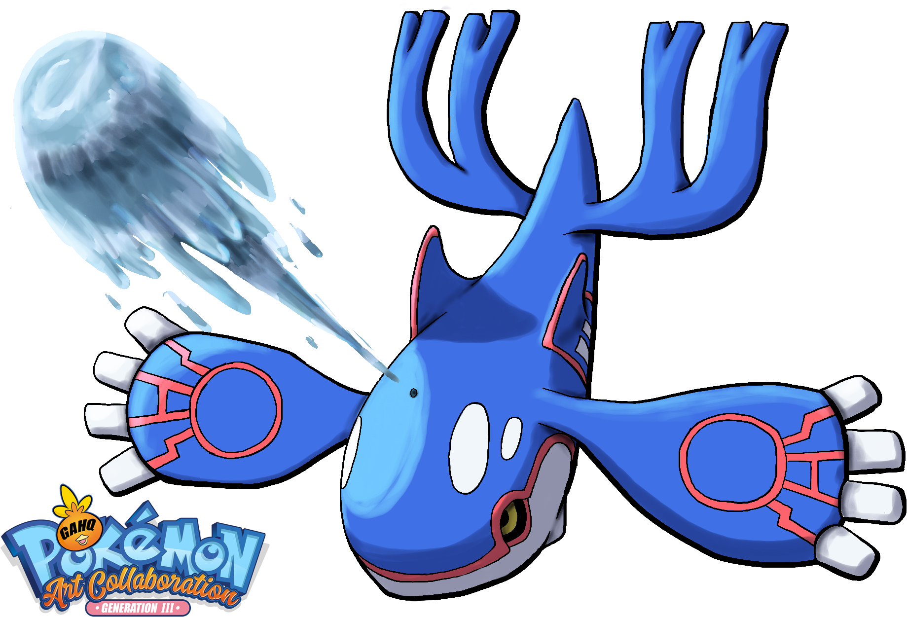 Water Spout Pokemonpokemon Go Water Festival Event Clipart (1862x1250), Png Download