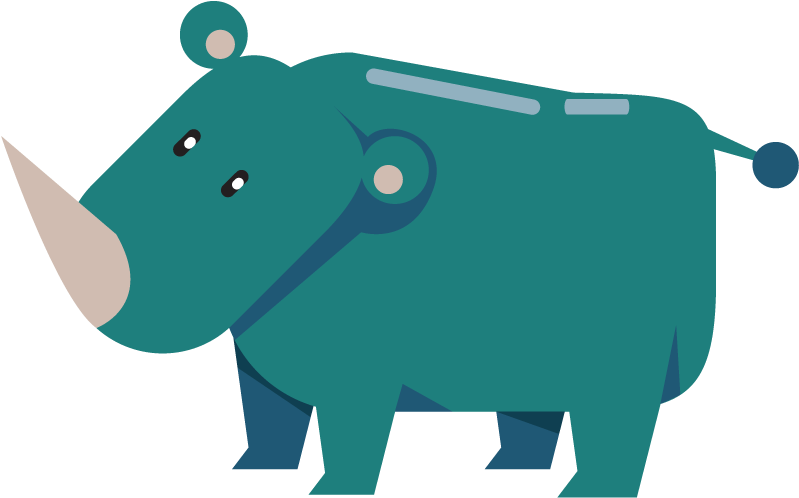 Rhinoceros Clipart - Livestock - Png Download (640x480), Png Download