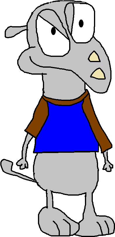 Daran The Rhino - Cartoon Clipart (592x892), Png Download