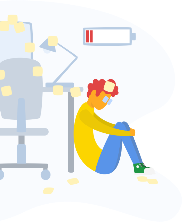 Overtime Will Eventually Result In Employee Burnout Clipart (640x720), Png Download
