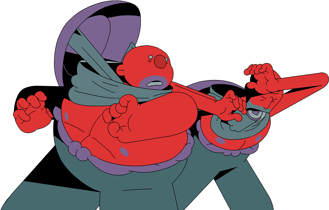 Music Video Of Thee Oh Sees' Track 'drowned Beast' - Cartoon Clipart (1200x848), Png Download