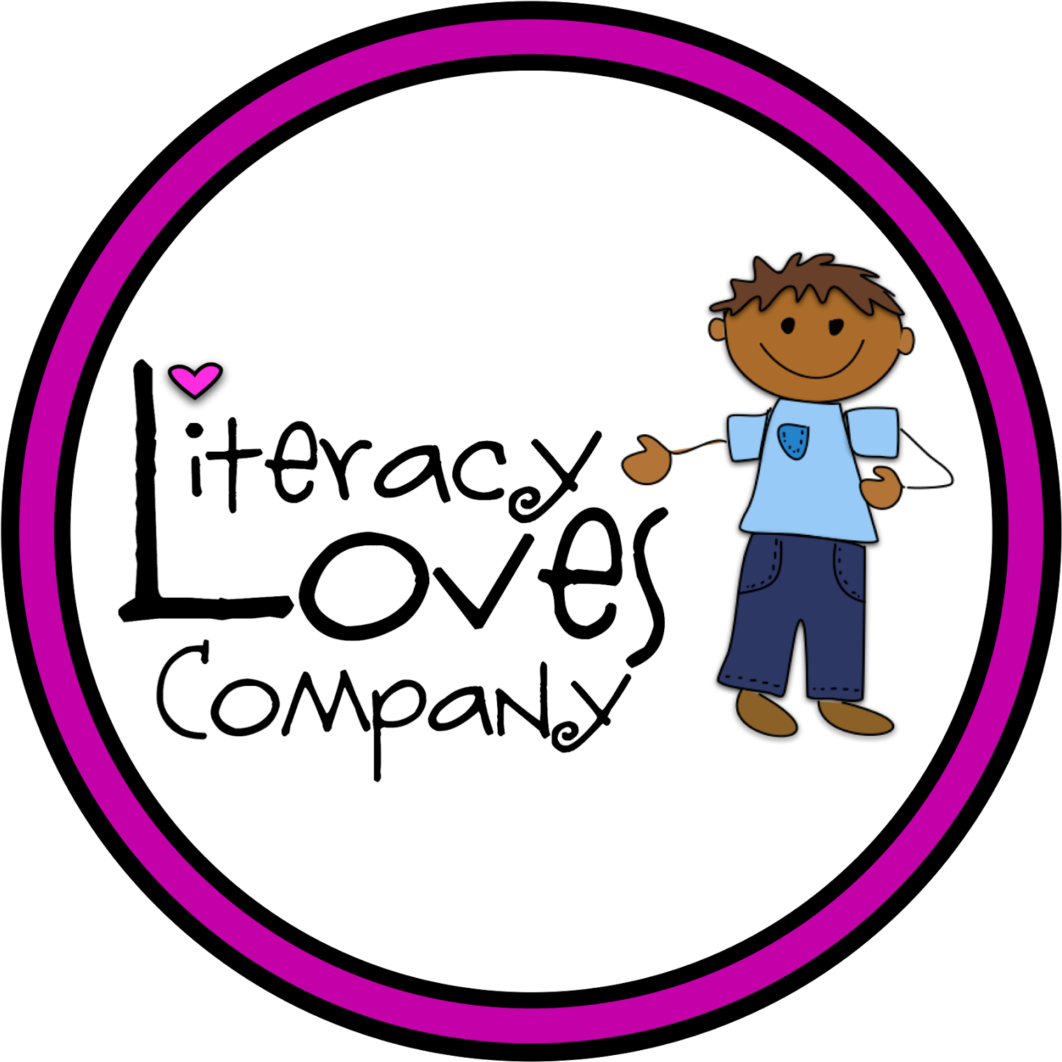 Literacy Loves Company Clipart (1600x1600), Png Download
