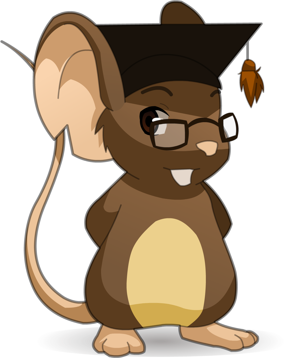 Download Hd Mouse Tutorial - Mouse Professor Clipart (1141x1438), Png Download