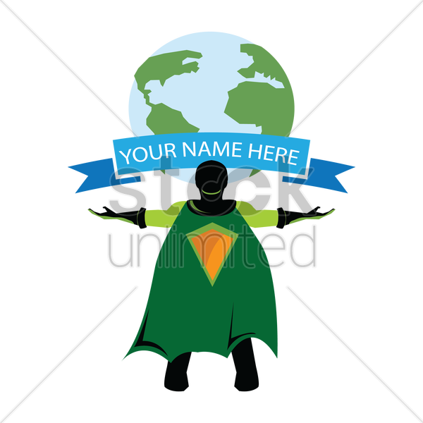 Earth Clipart Superhero - Superhero Saving Earth - Png Download (600x600), Png Download