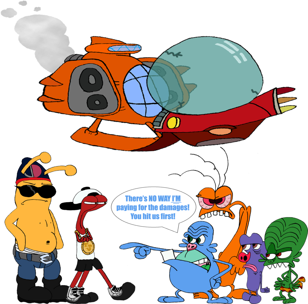 Six Aliens, Two Busted Spaceships By The Man Of Tomorrow - Superman: The Man Of Tomorrow Clipart (1025x1010), Png Download
