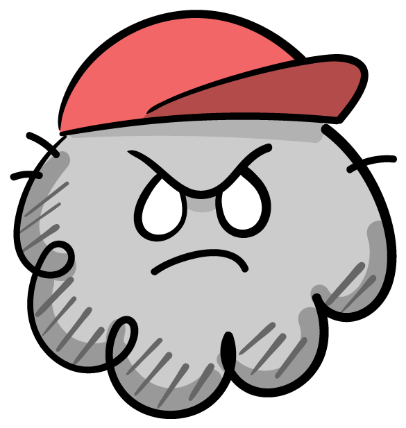 Dust Buddies Mad Clipart (618x618), Png Download