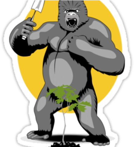 Gorilla Clipart Guerilla - Gorilla Gardening - Png Download (640x480), Png Download