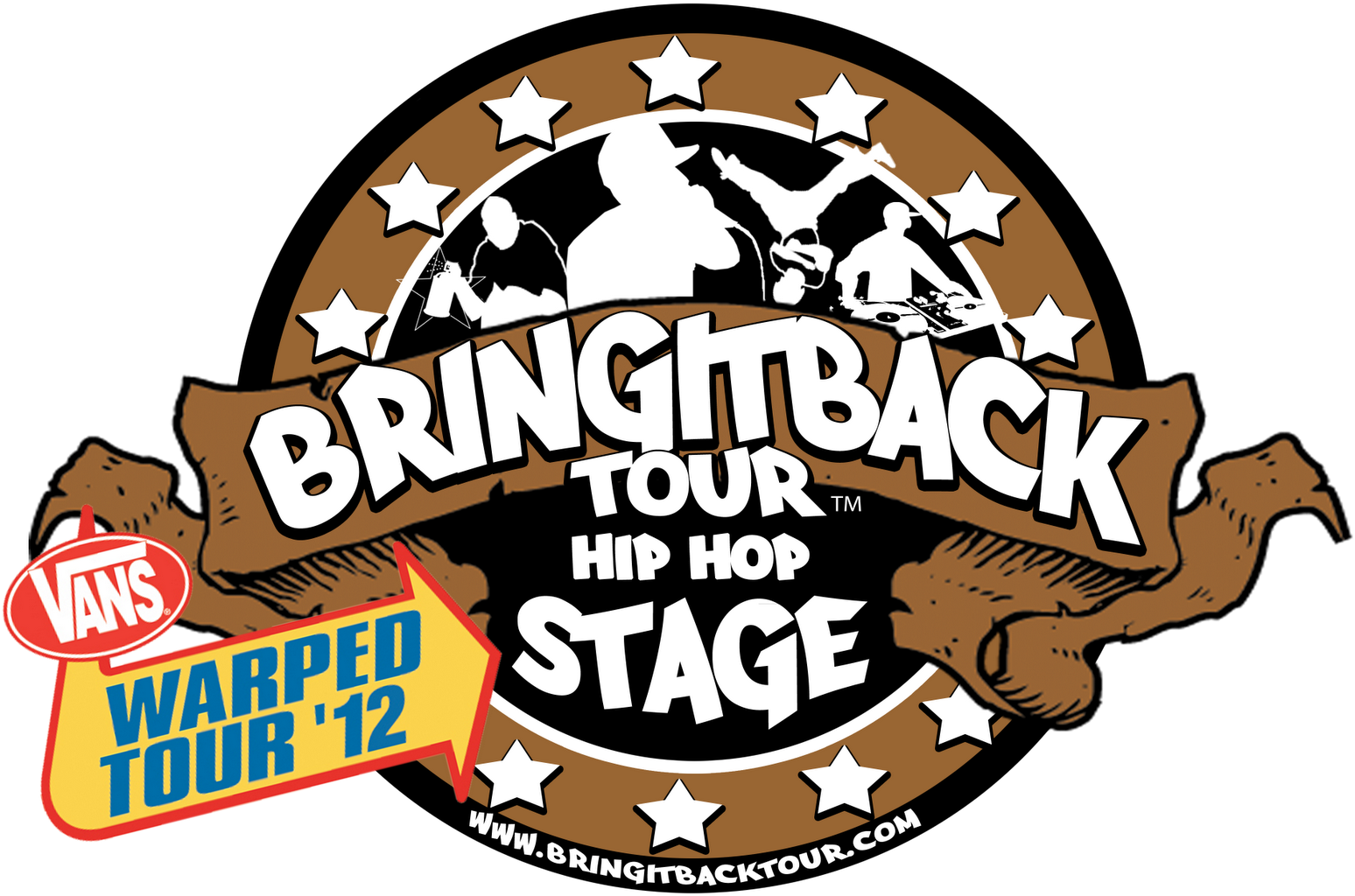 Vans Warped Tour Bring It Back Tour Hip Hop Stage Clipart (1600x1231), Png Download