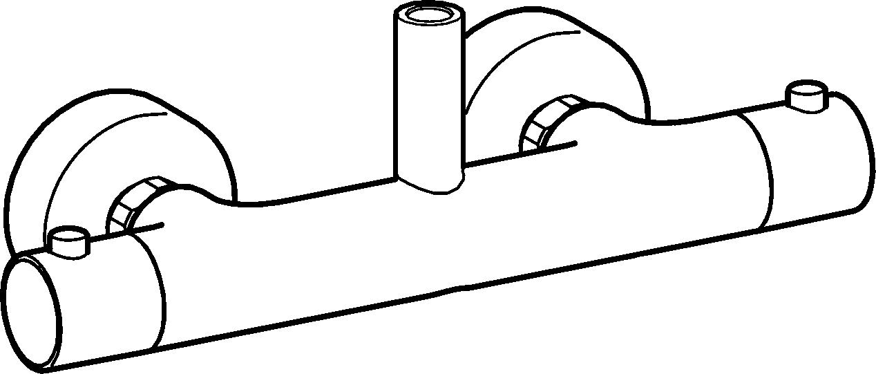 Hansa Shower Faucet, Clipart (1268x541), Png Download