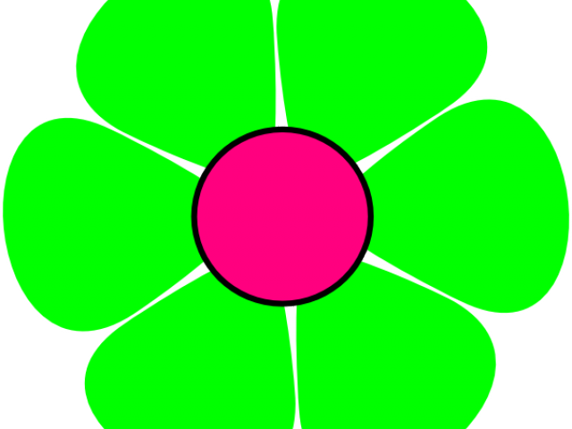 Lime Clipart Cartoon - Flower Colorful Clipart - Png Download (640x480), Png Download
