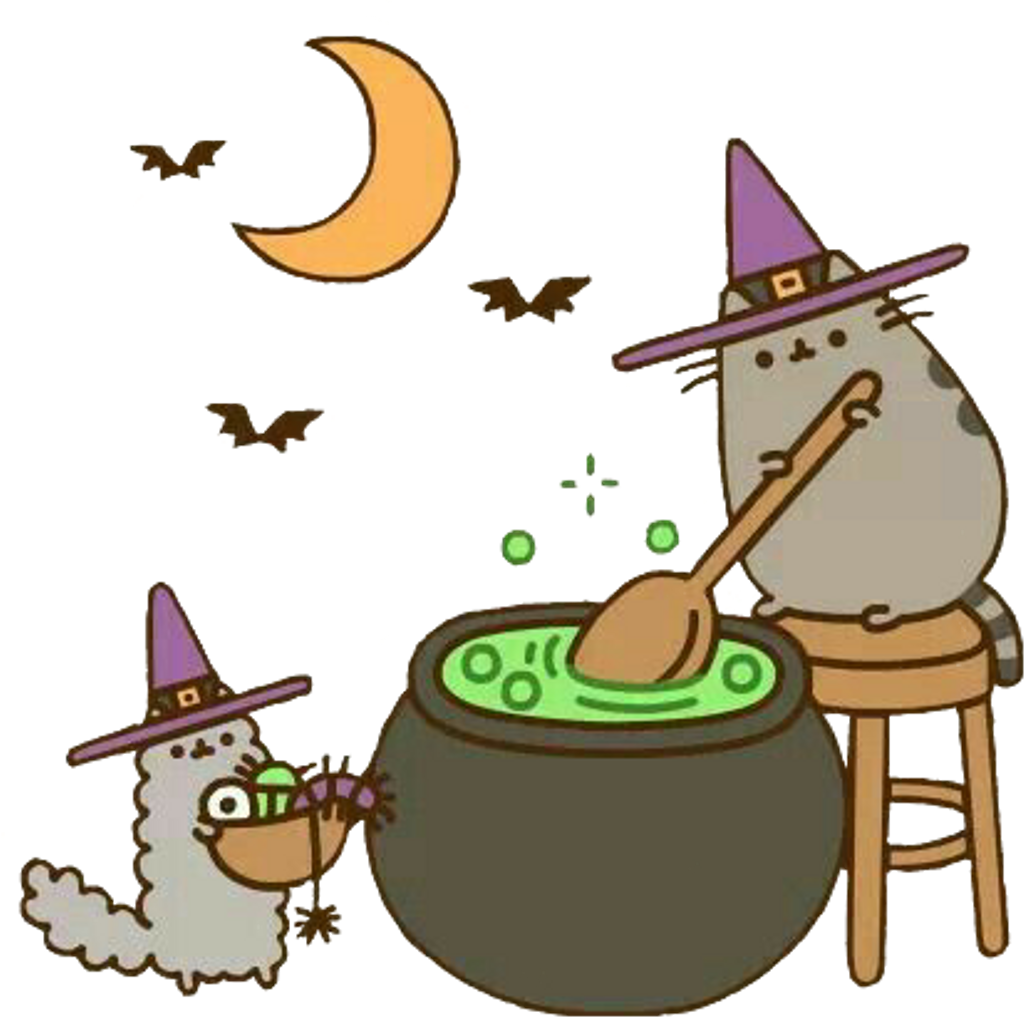 pusheen witch