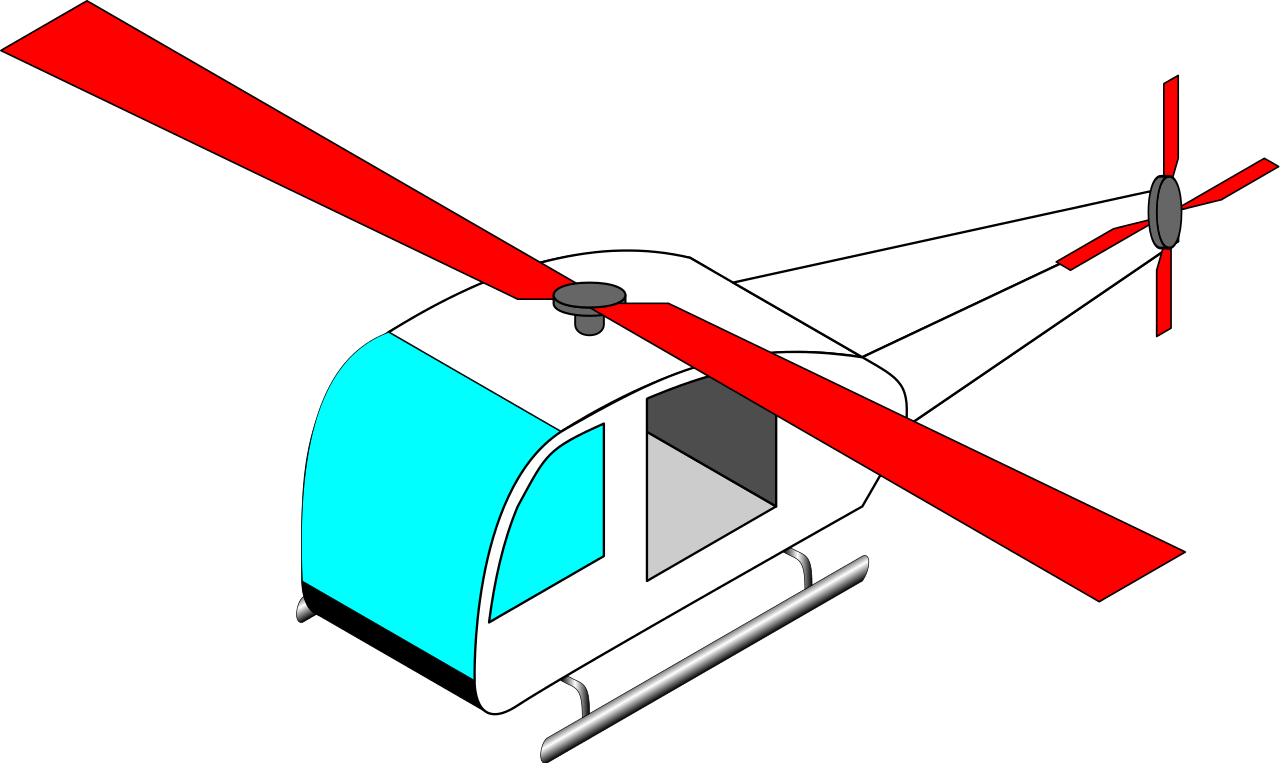 File - Rescue Helicopter - Svg - Helicopter Clipart (1280x763), Png Download
