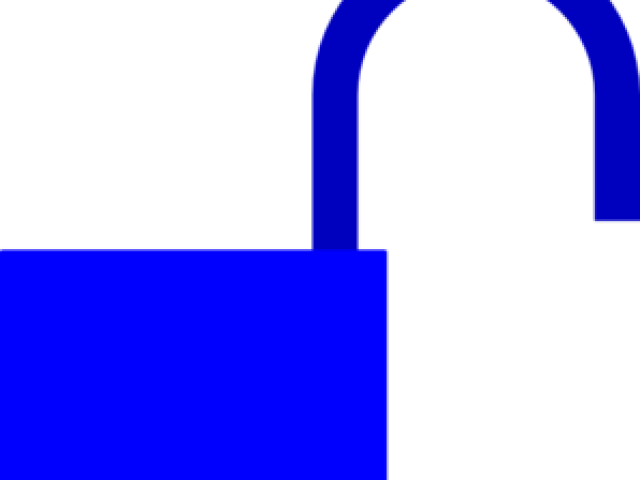 Lock Clipart Blue Lock - Png Download (640x480), Png Download