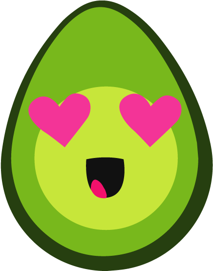 Love Avocado Clipart (618x618), Png Download