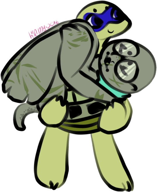 2016 Art - Tmnt - Ovdm - Carry The Mammoth By Hynmy - Cartoon Clipart (593x692), Png Download