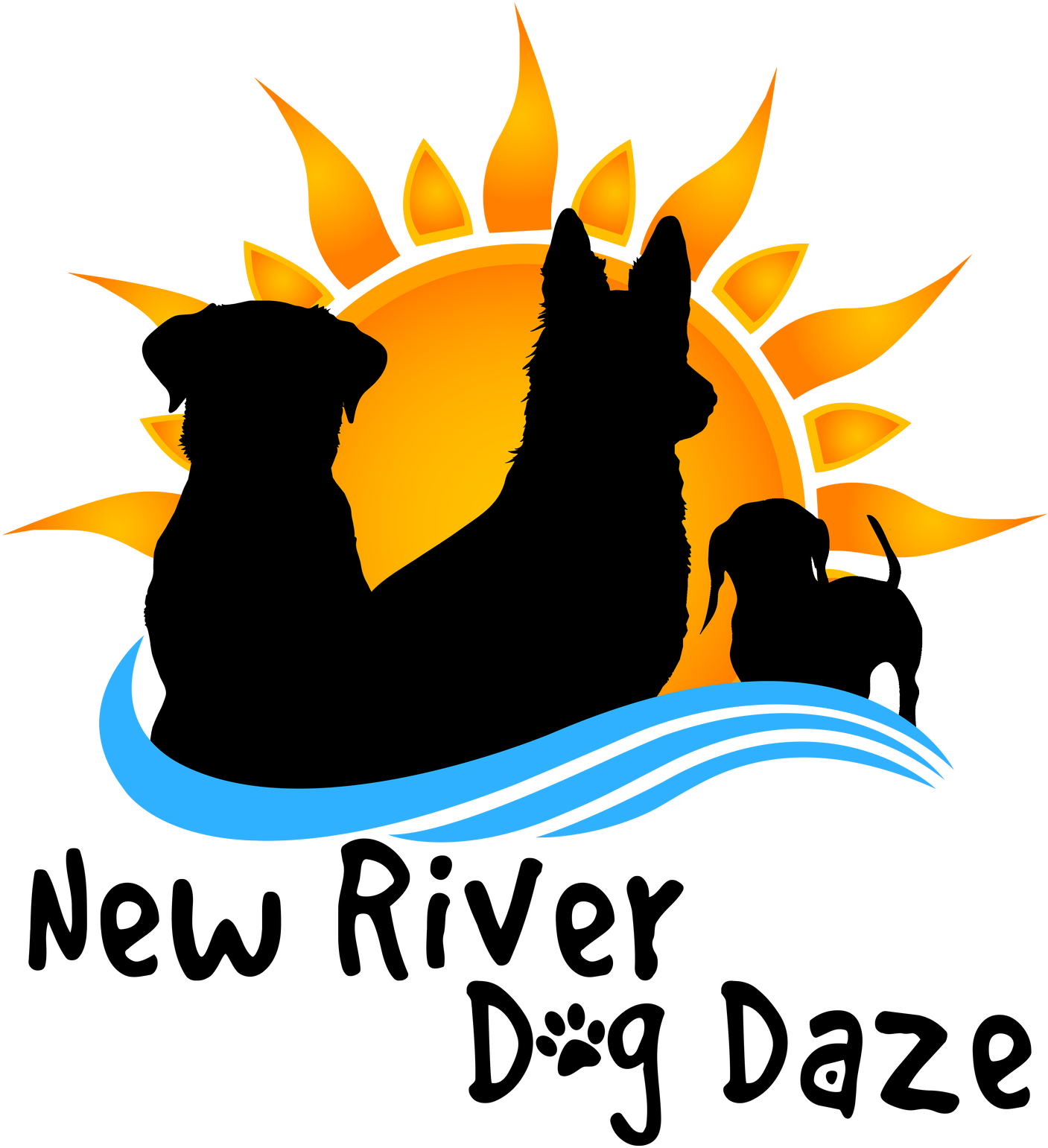 New River Dog Daze - Illustration Clipart (1570x1918), Png Download