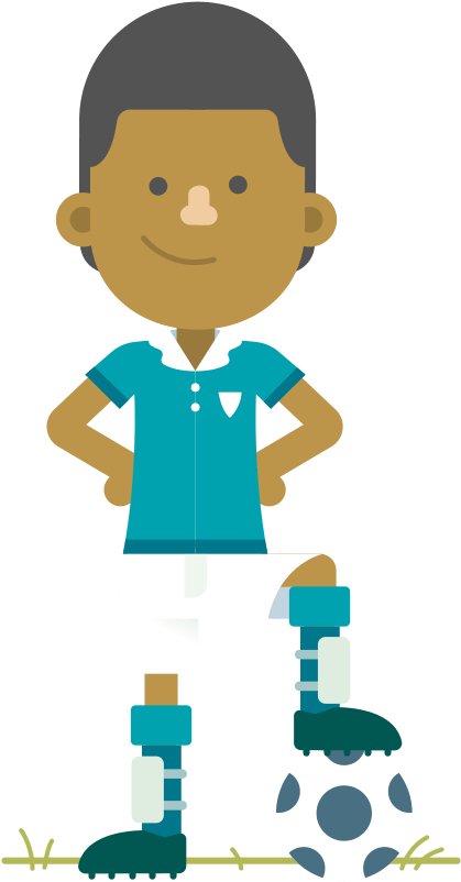 Shin Guards - Cartoon Clipart (1000x1000), Png Download
