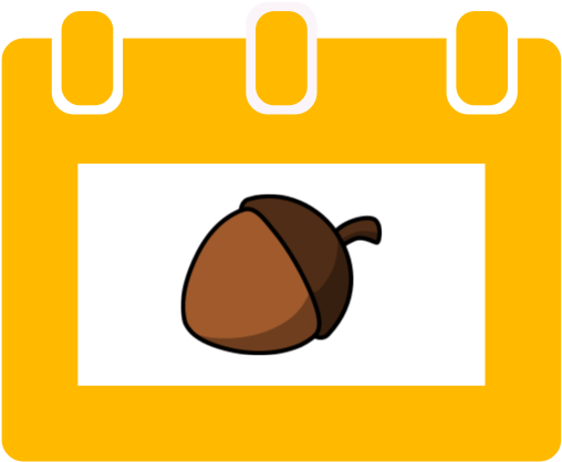 Cartoon Acorn Clipart (640x640), Png Download