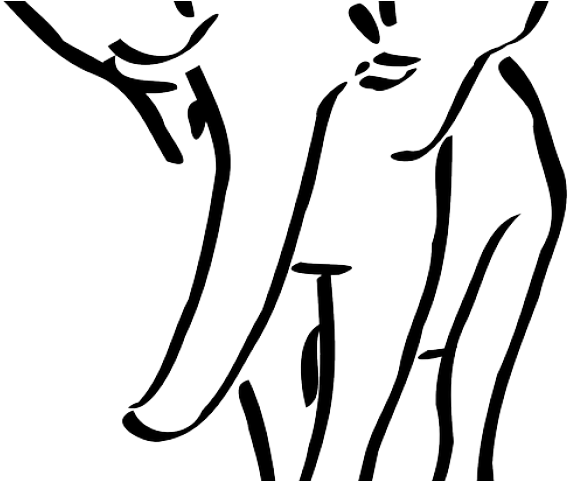 Elephant Clipart Walking - Elephant Outline Images Png Transparent Png (640x480), Png Download