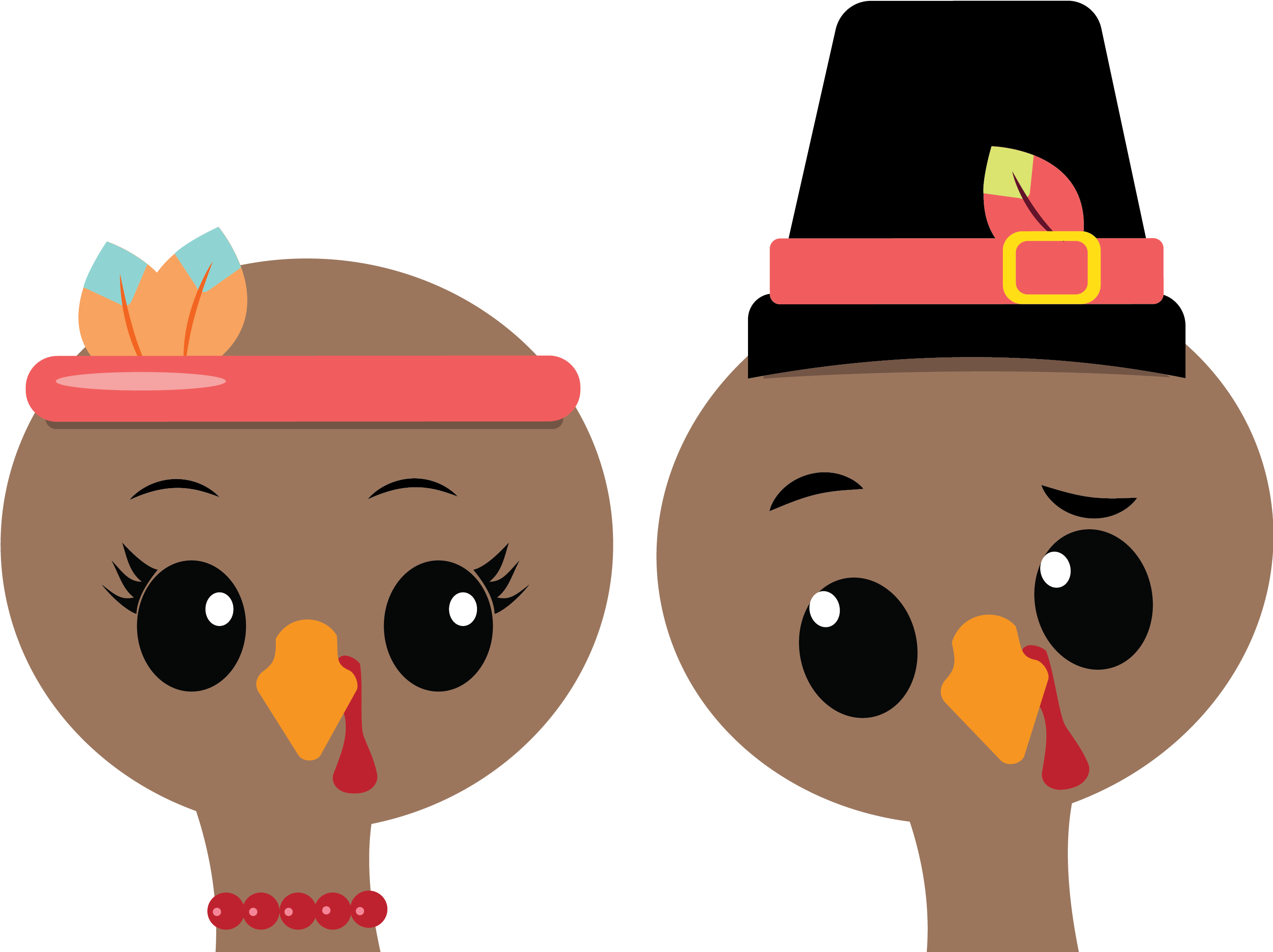 Turkey At Thanking Giving Day - Cartoon Clipart (3096x2322), Png Download