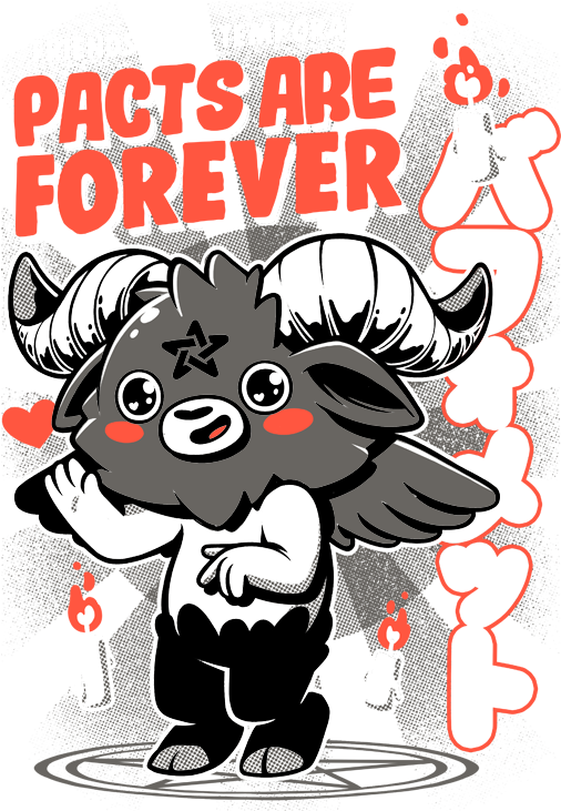 Pacts Are Forever By Ilustratadesign - Pacts Are Forever Shirt Clipart (600x758), Png Download