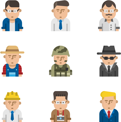 Vocation Man Avatar - Cartoon Clipart (600x564), Png Download