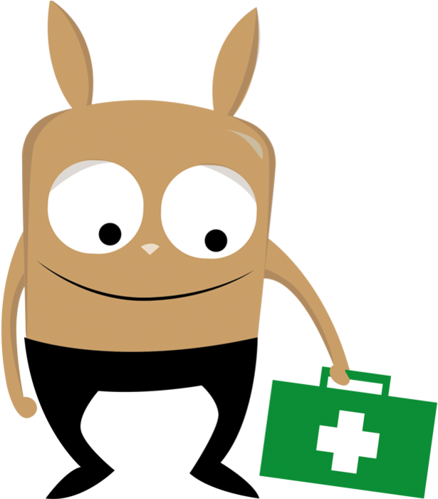 Fell Over Clipground Ouch I - Cartoon - Png Download (896x702), Png Download