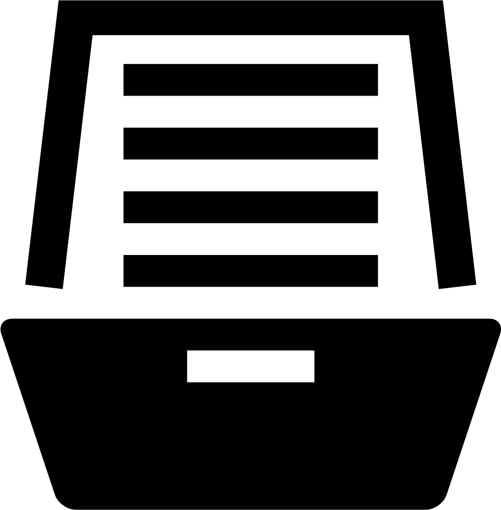 Drawer Comments - Archiv Icon Clipart (981x998), Png Download