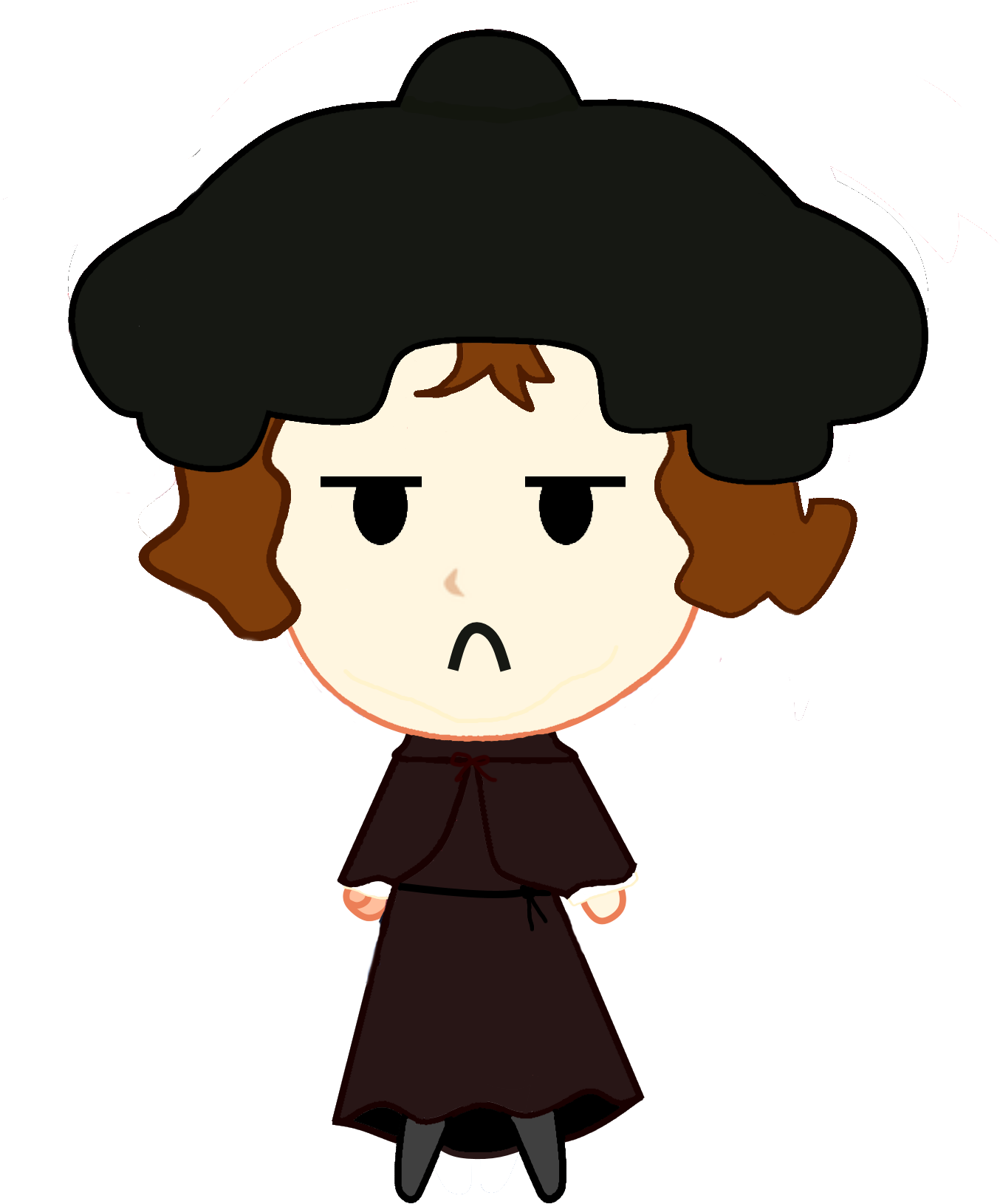 Oc Edited Mediaa Martin Luther Chibi - Cartoon Clipart (1380x1649), Png Download