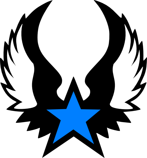 Blue Wings Svg Clip Arts 558 X 598 Px - Png Download (558x598), Png Download