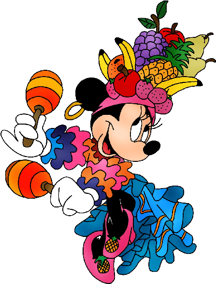 Minnie De Carmem Miranda Clipart (600x600), Png Download