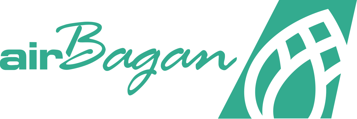 Air Bagan - Domestic Airline Logo In Myanmar Clipart (1200x400), Png Download