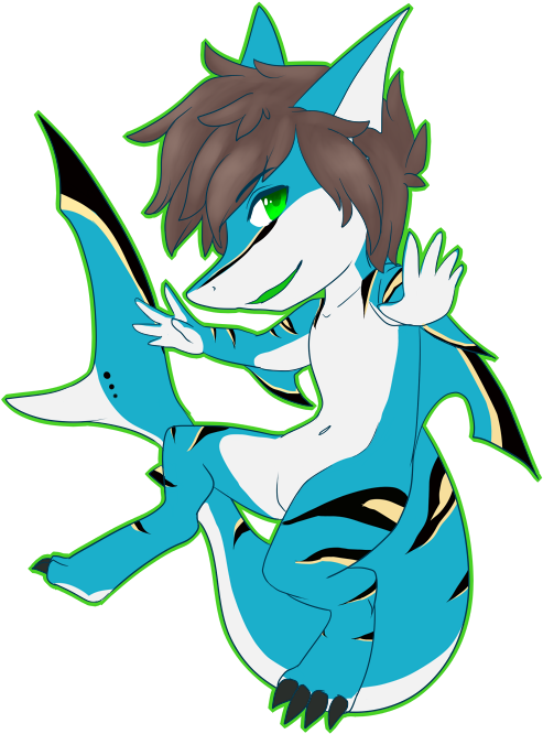 Shark Badge - Cartoon Clipart (529x700), Png Download