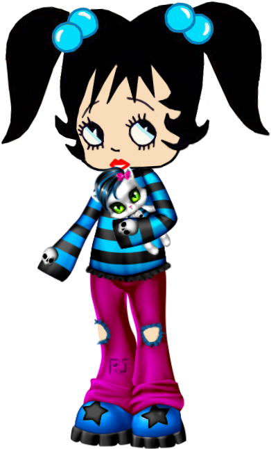 Little Girl - Cartoon Clipart (476x734), Png Download